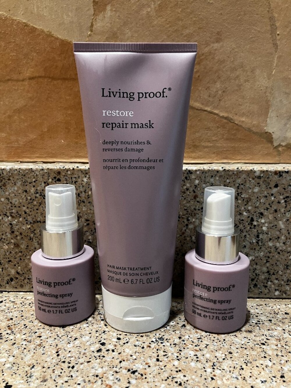 Living Proof Restore  Repair Hair Mask & 2 Detangling Sprays! NEW